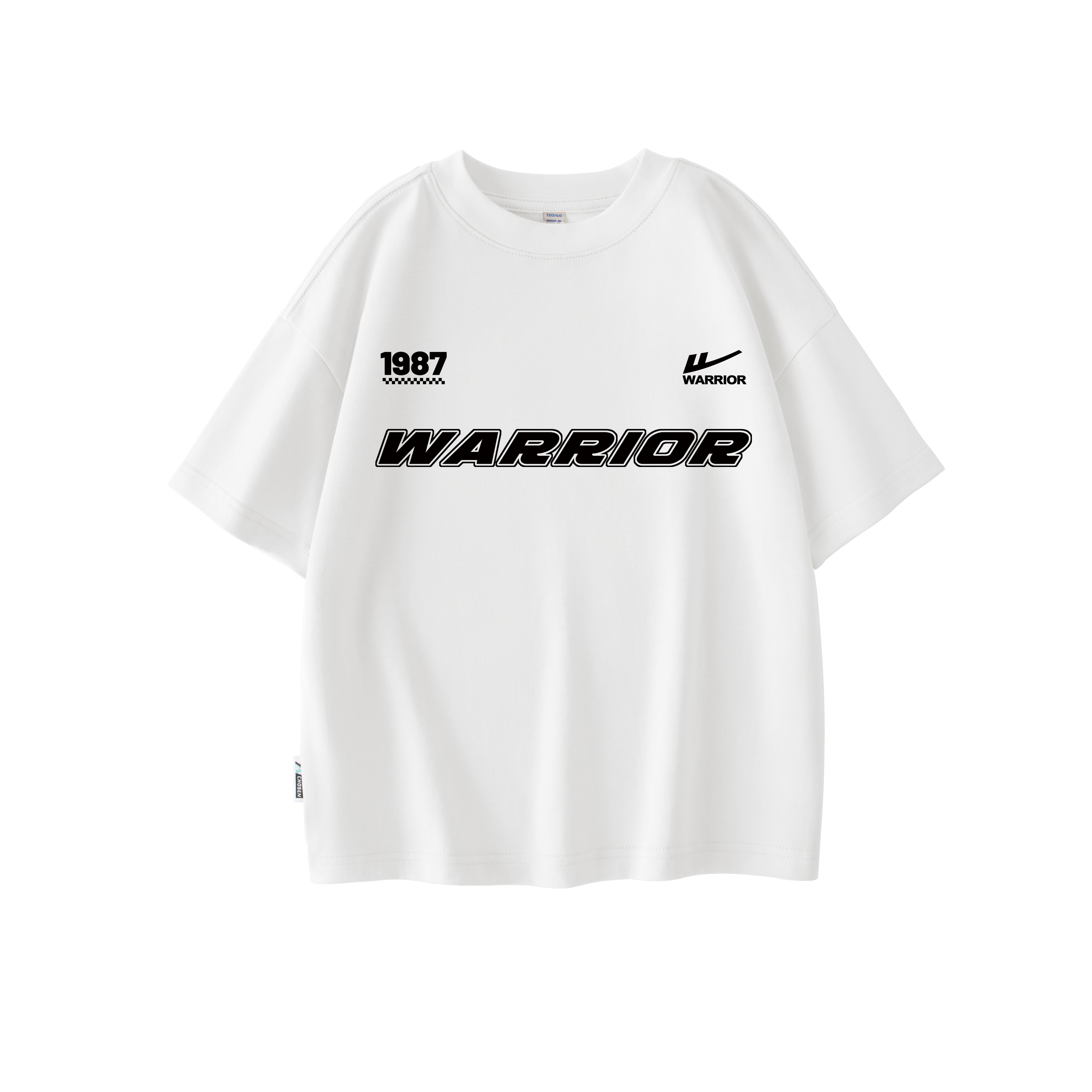 

WARRIOR Футболка White/H Pure Black English для детей 3-7 лет