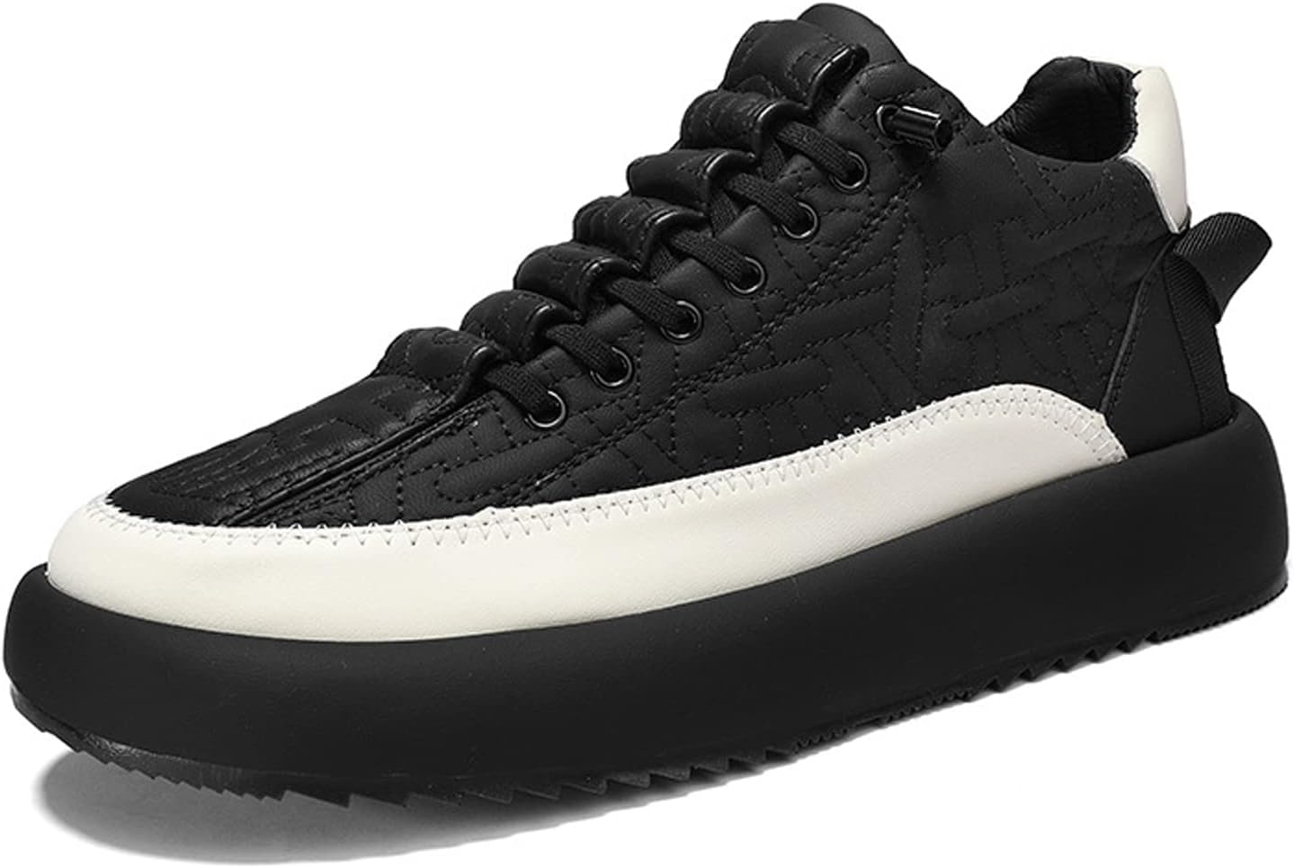 

Мужские повседневные дышащие кроссовки EFTCAL, легкие с шнуровкой и без застежки, плоские обувь для скейтборда, удобные нескользящие обувь для прогулок, черный