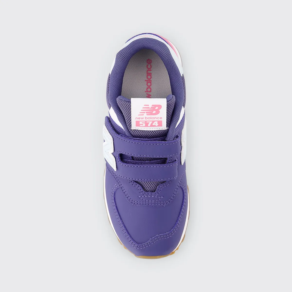 Детские повседневные кроссовки 574 с застежкой-липучкой New Balance, фиолетовый — фото 3