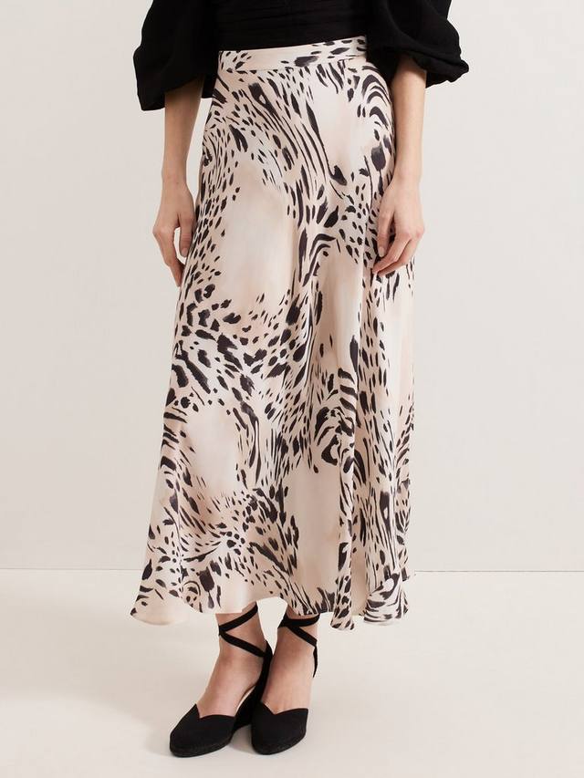 

Юбка макси с анималистичным принтом Orla Phase Eight, Black/Ivory