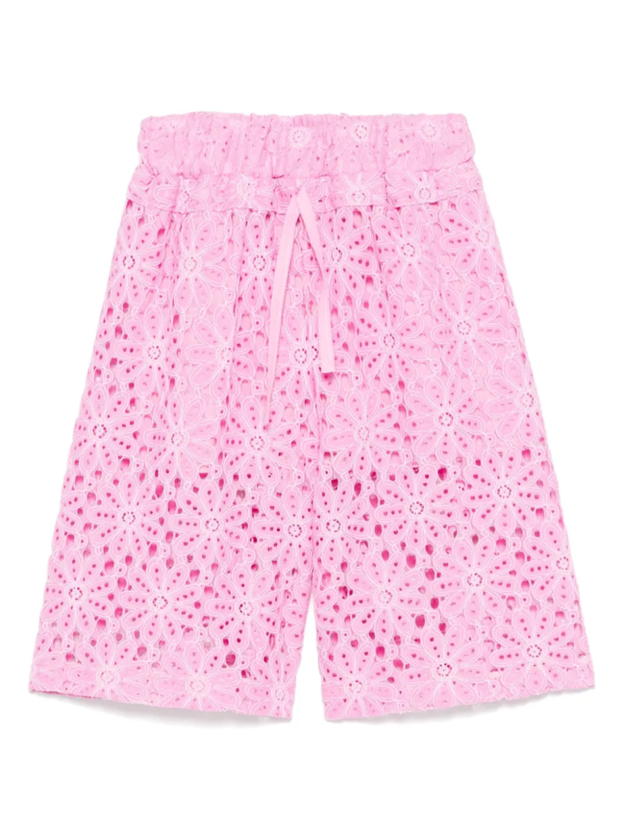 

Шорты Miss Grant Kids с цветочным кружевом, розовый