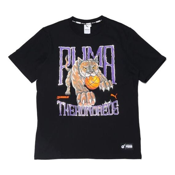 

Футболка x the hundreds tee printing round neck short sleeve black Puma, черный