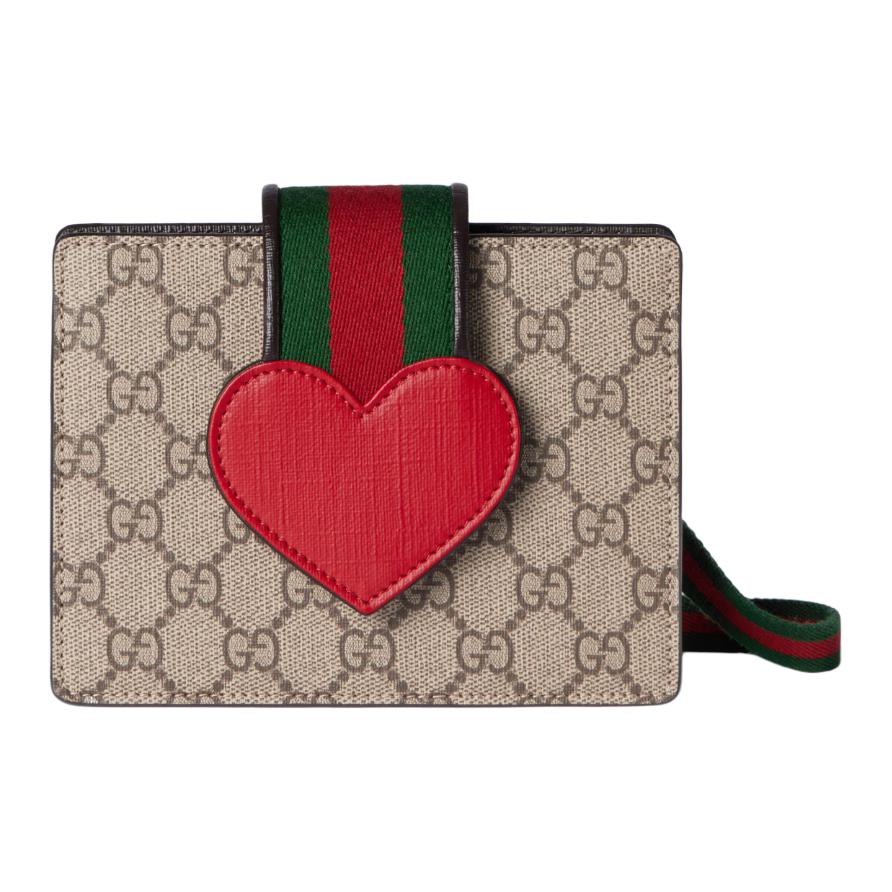 

GUCCI Сумка через плечо из ткани GG Supreme детская бежевая и темно-коричневая