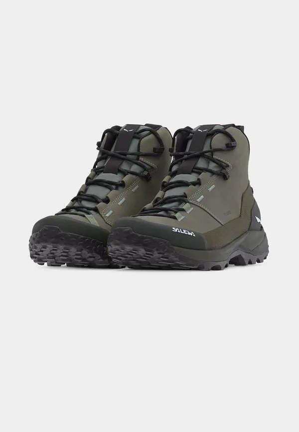 Походные ботинки puez mid ptx Salewa, Shadow/Dark Olive — фото 3