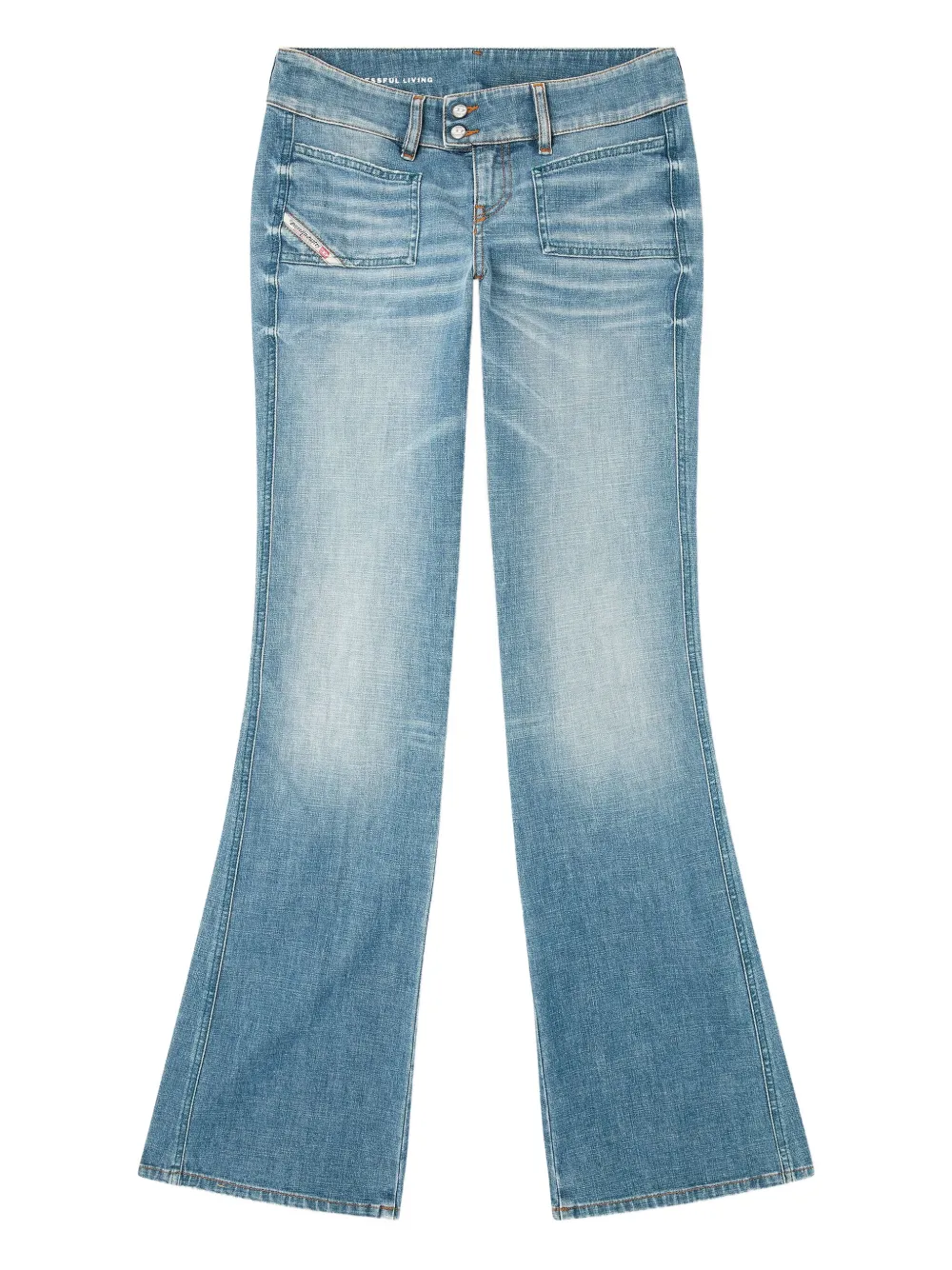 

Джинсы D-hush 09m58 bootcut DIESEL, синий