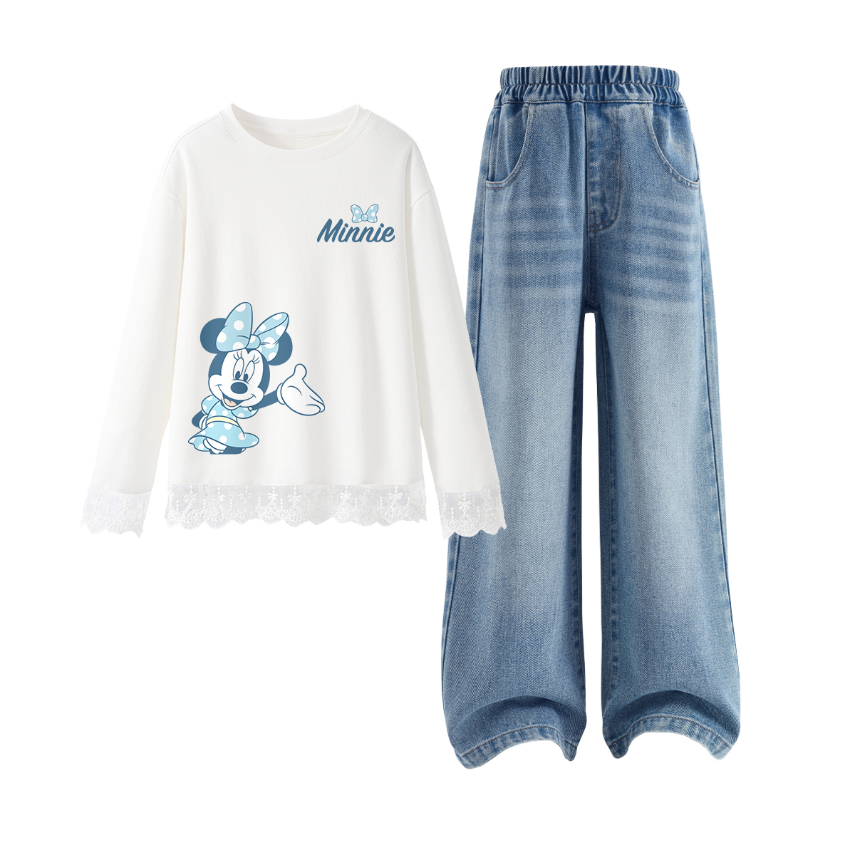 

Детская повседневная спортивная одежда Disney, светло-голубой