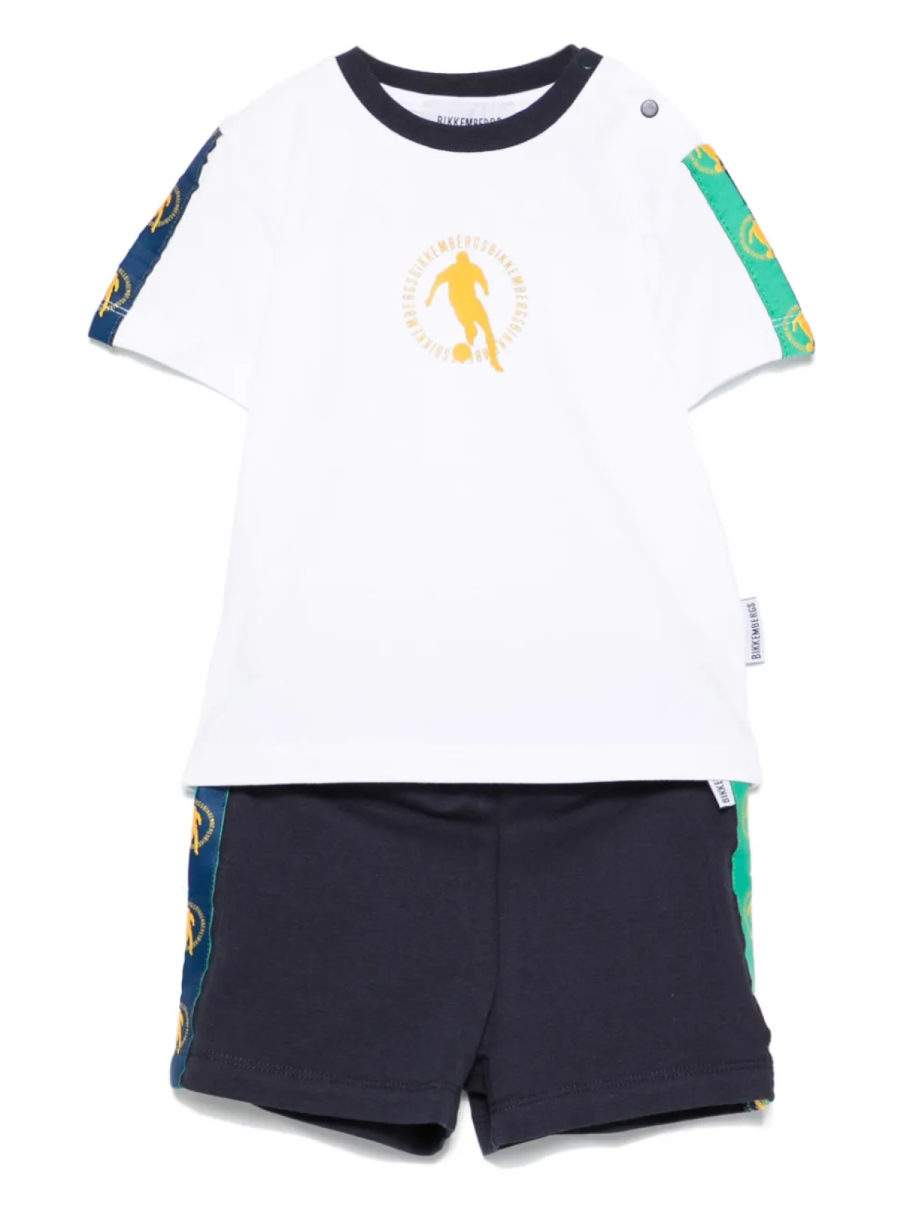 

Комплект из футболки и шорт с логотипом BIKKEMBERGS KIDS, белый