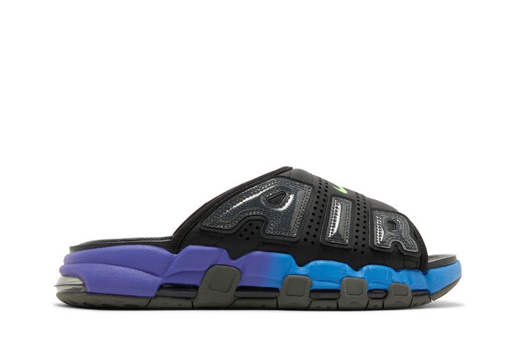 

Шлепанцы Air More Uptempo Slide 'Black Blue Purple Gradient', черный