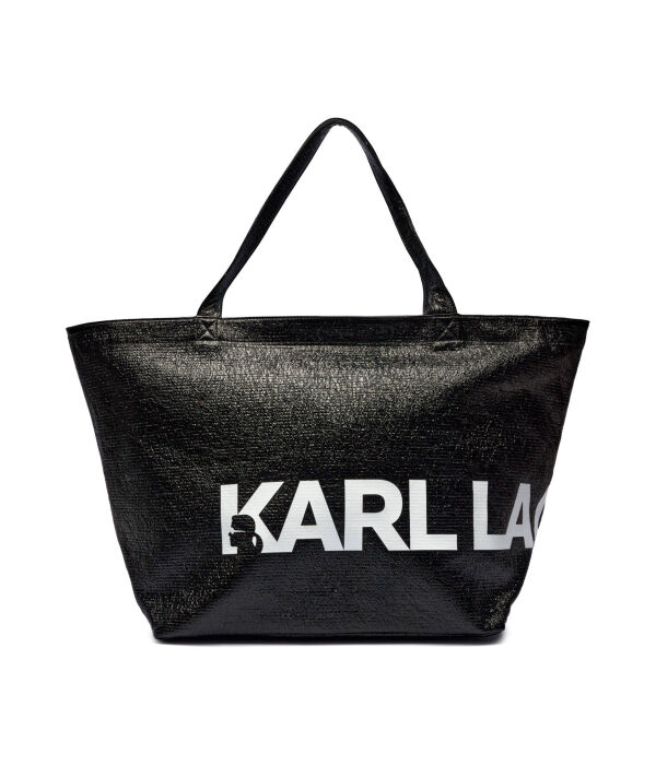 

Сумка-шоппер женская Karl Lagerfeld с надписью, черный