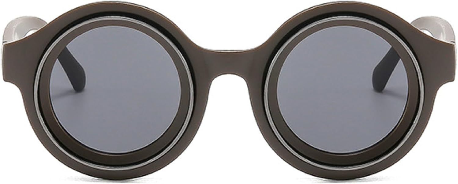 

Мужские солнцезащитные очки в стиле панк с круглой оправой, маленькая оправа, роскошные солнцезащитные очки в стиле панк 2024 года, винтажные очки для мужчин, защита от ультрафиолета UV400 N45 mincl, C3