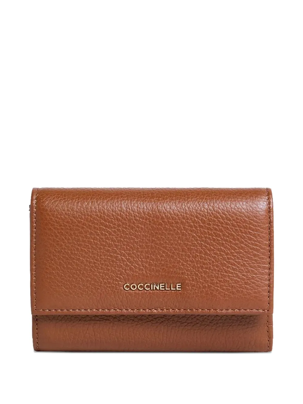 

Кожаный тройной кошелек Coccinelle, коричневый