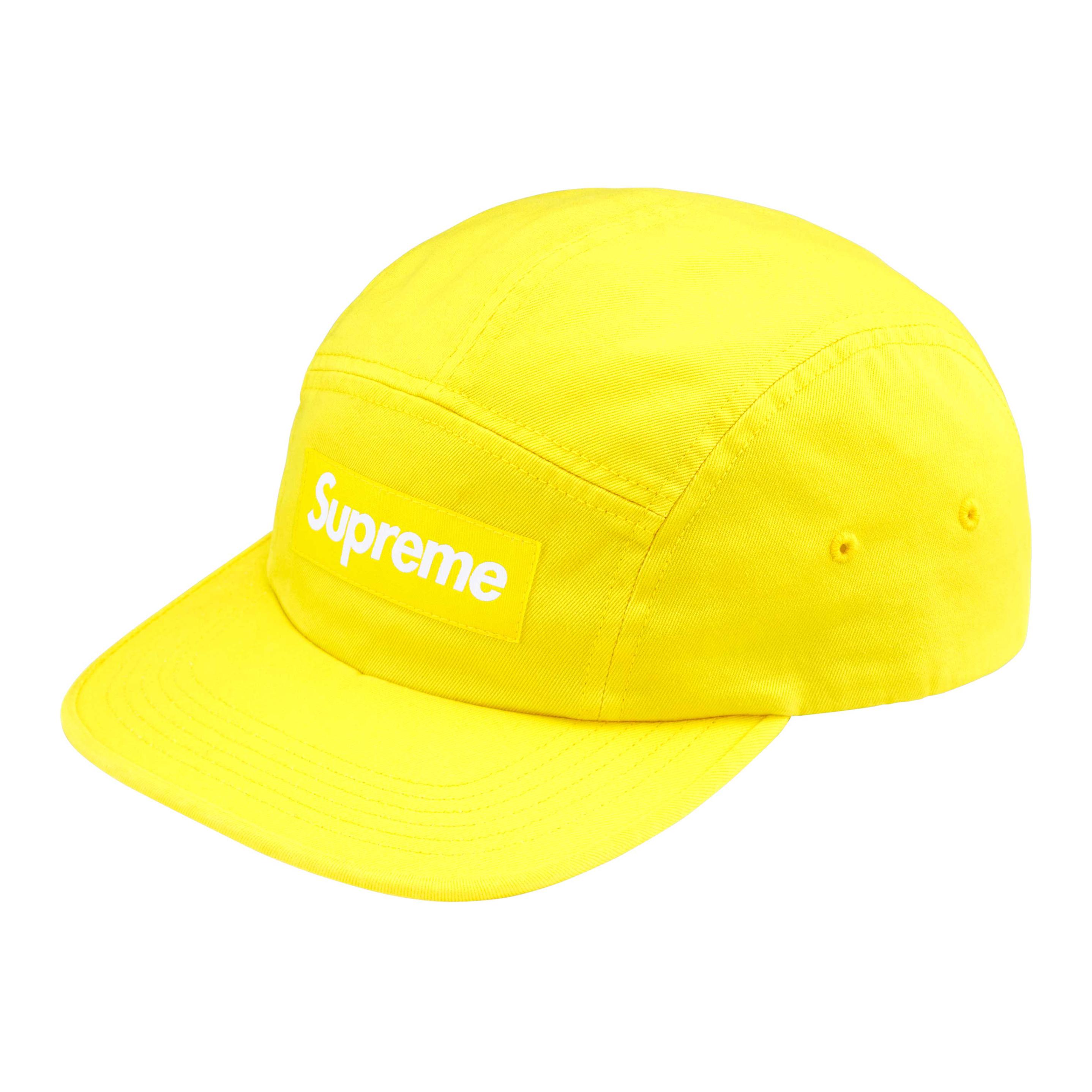

Supreme Стираная чиносовая шапка кепка, Yellow