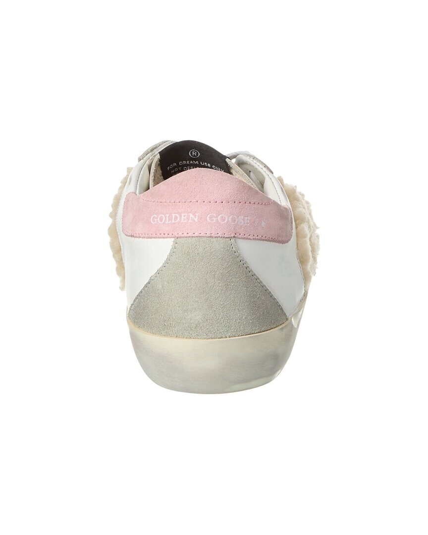 Кроссовки Golden Goose Superstar из овчины и кожи, белый — фото 4