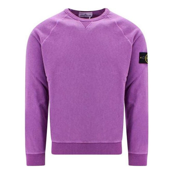 

Свитер logo patch crewneck sweatshirt 'purple' Stone Island, фиолетовый