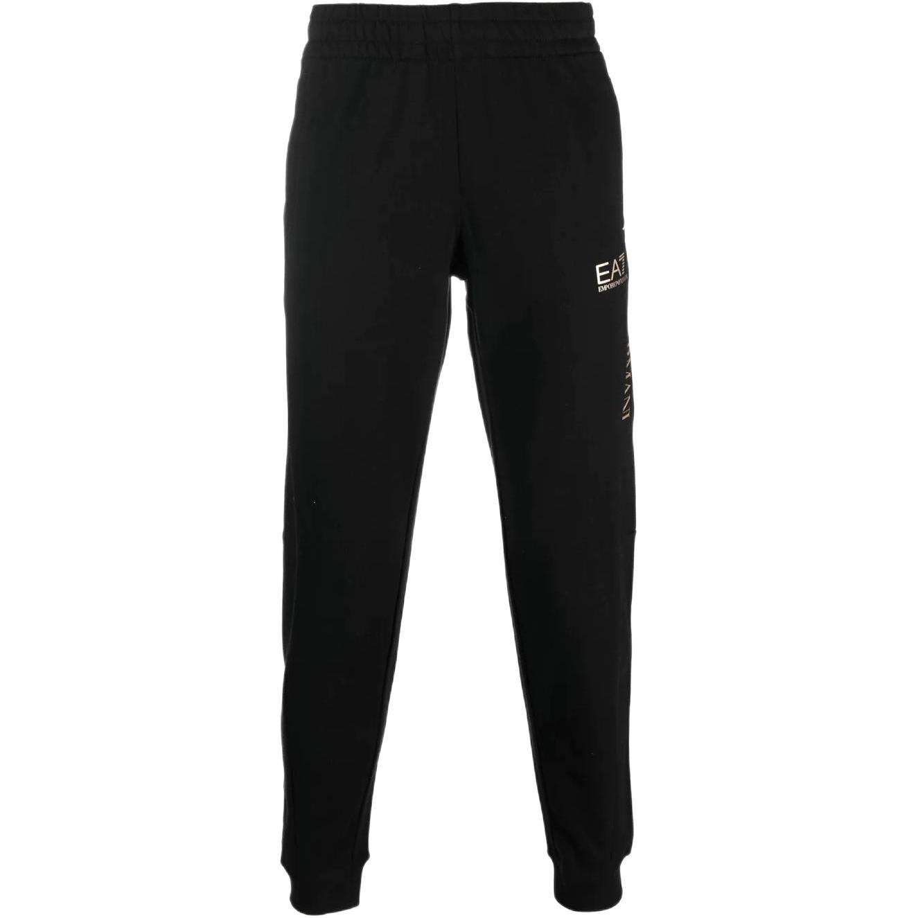 

EMPORIO ARMANI EA7 FW22 Вязаные спортивные штаны мужские черные