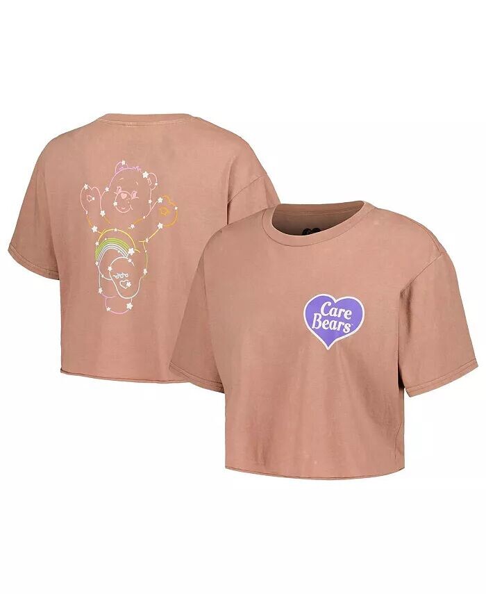 

Женская укороченная футболка Coral Care Bears Cheer Bear Constellation Mad Engine
