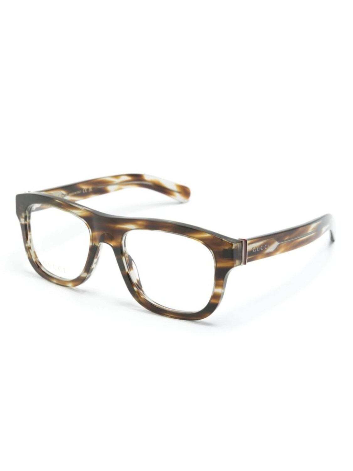 Солнцезащитные очки GG1509O в квадратной оправе Gucci Eyewear, коричневый — фото 2