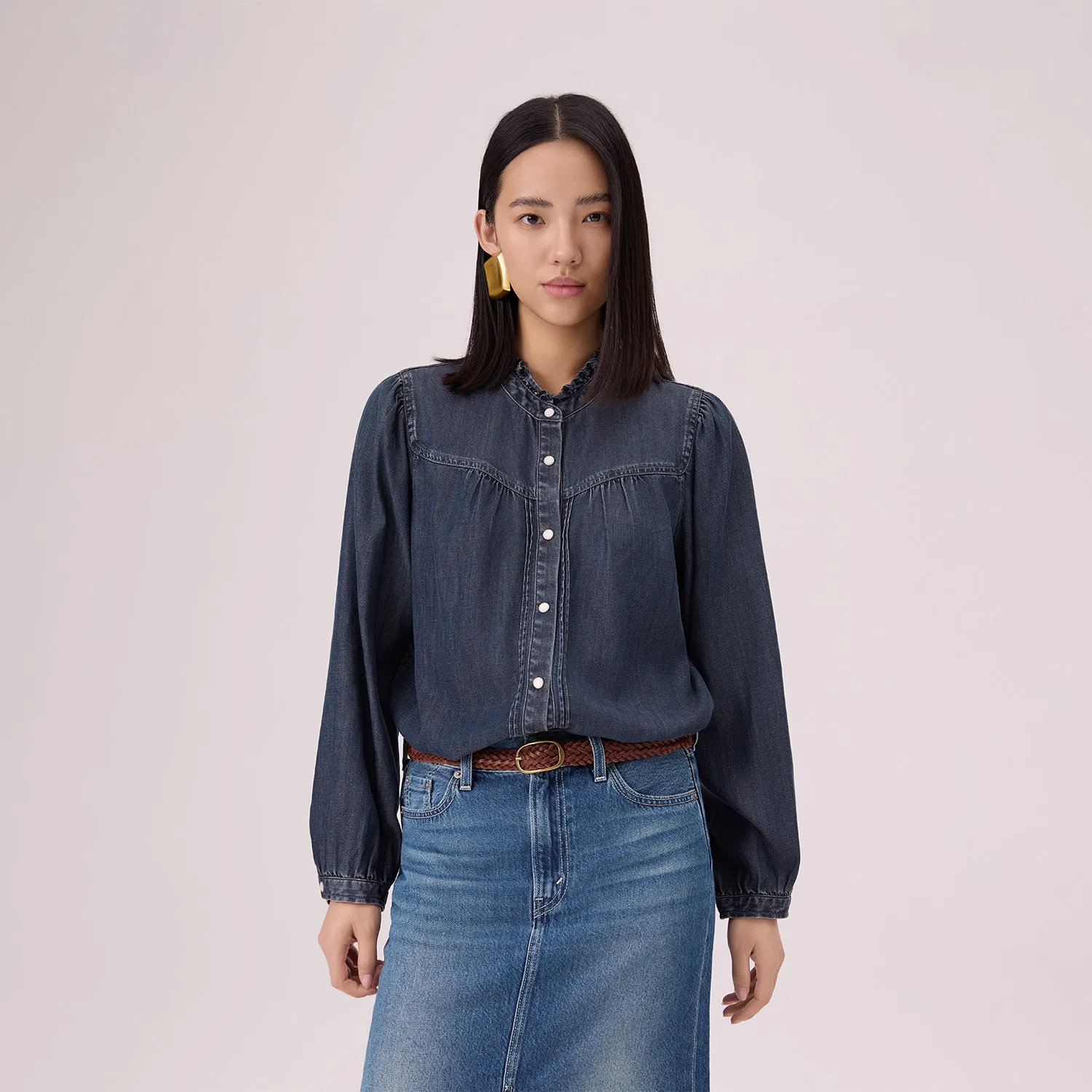 Рубашка женская Dark Blue Other Levis — фото 4
