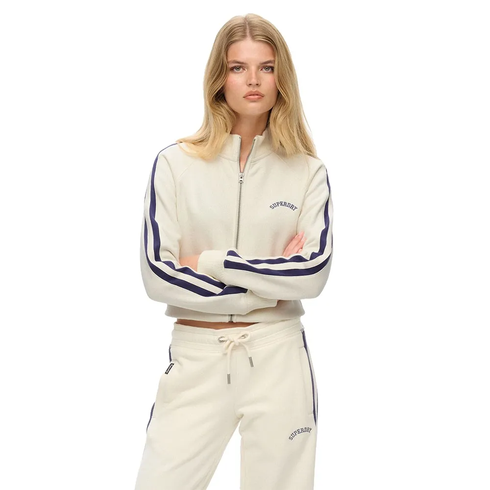 

Толстовка Superdry Essential Logo Track full zip, белый