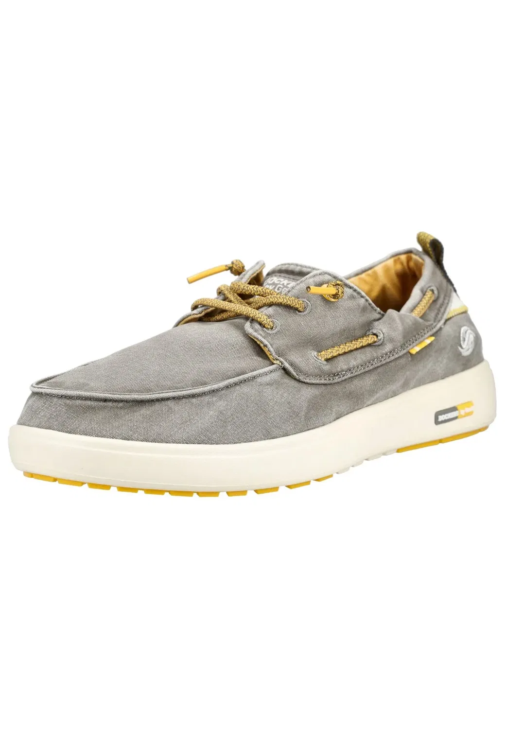 Мокасины из канваса, DOCKERS, серый