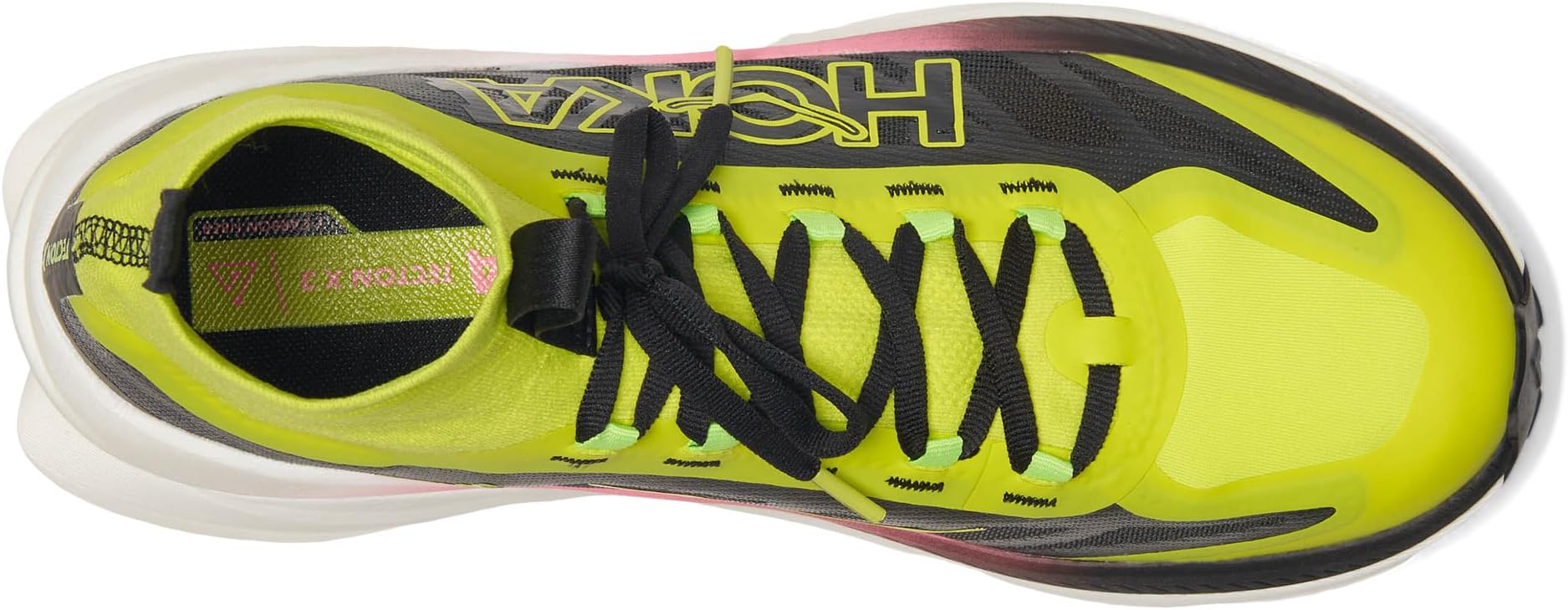 Кроссовки Hoka Tecton X 3 Neon Hoka Citrus/Black — фото 2