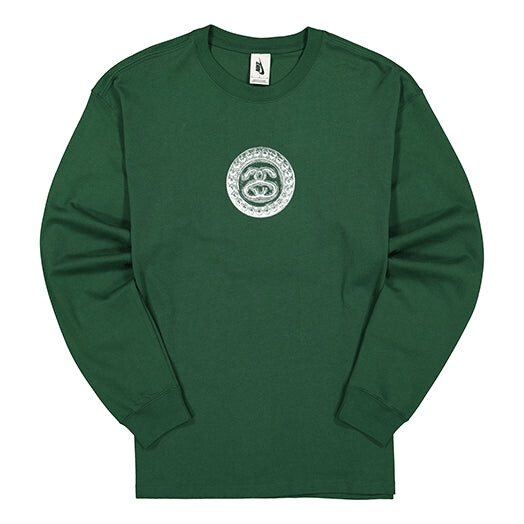 

Футболка x stussy crossover logo круглый вырез свитер свитшот Nike, зеленый