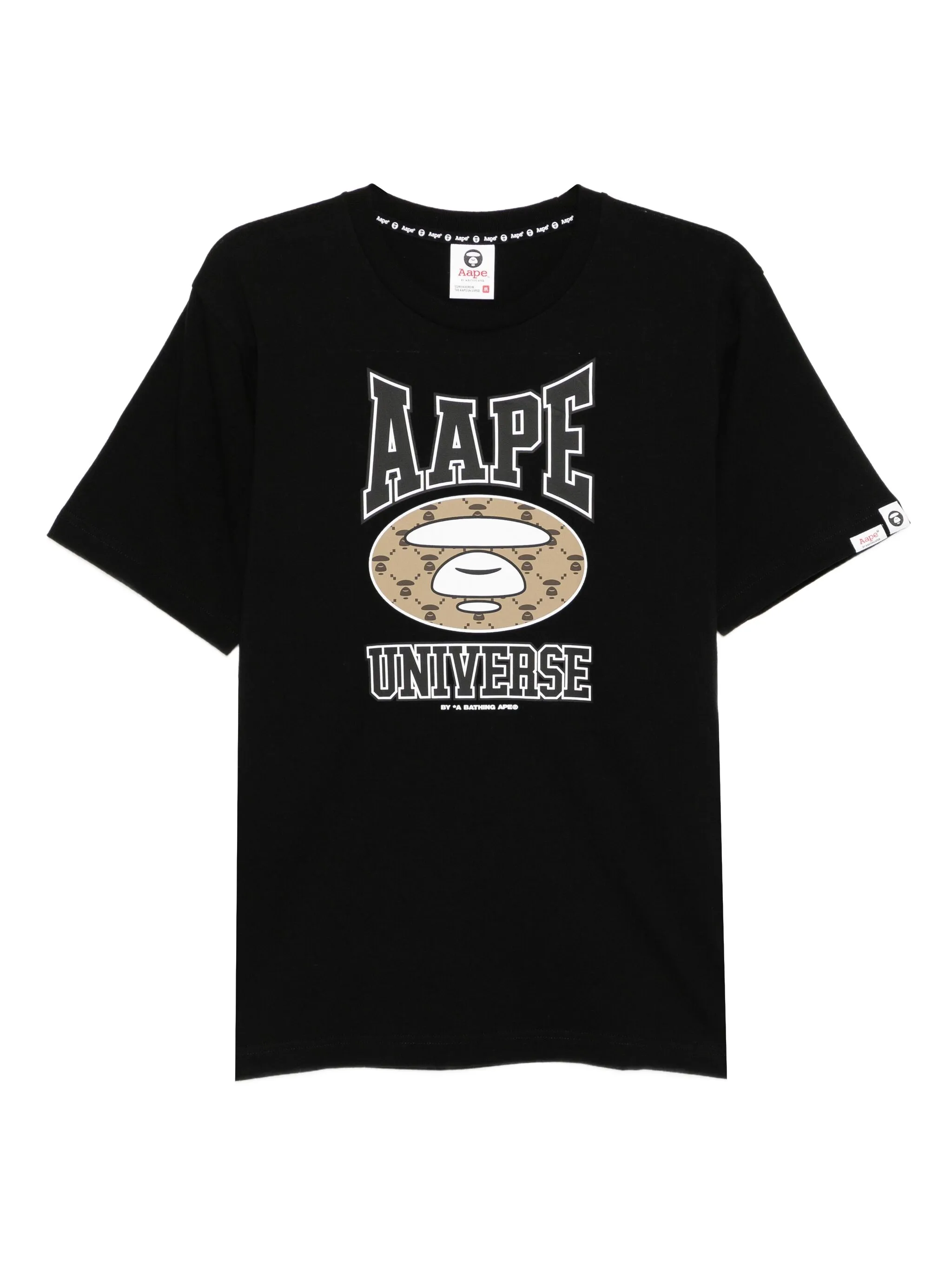 

Футболка с принтом Aape By A Bathing Ape, черный