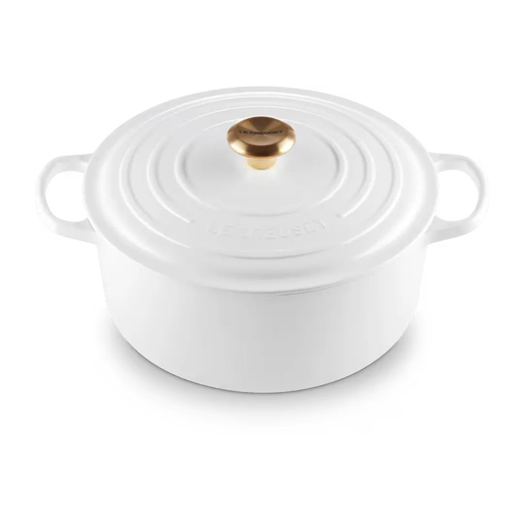 

Кокотка чугунная круглая Le Creuset, белый