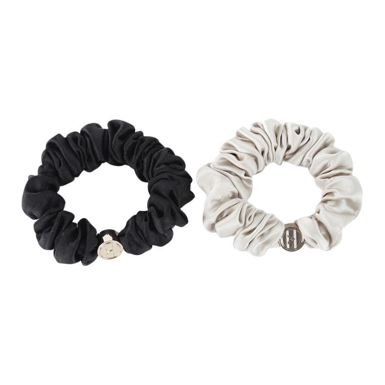 

Шелковая резинка для волос Mulberry ELLE, champagne