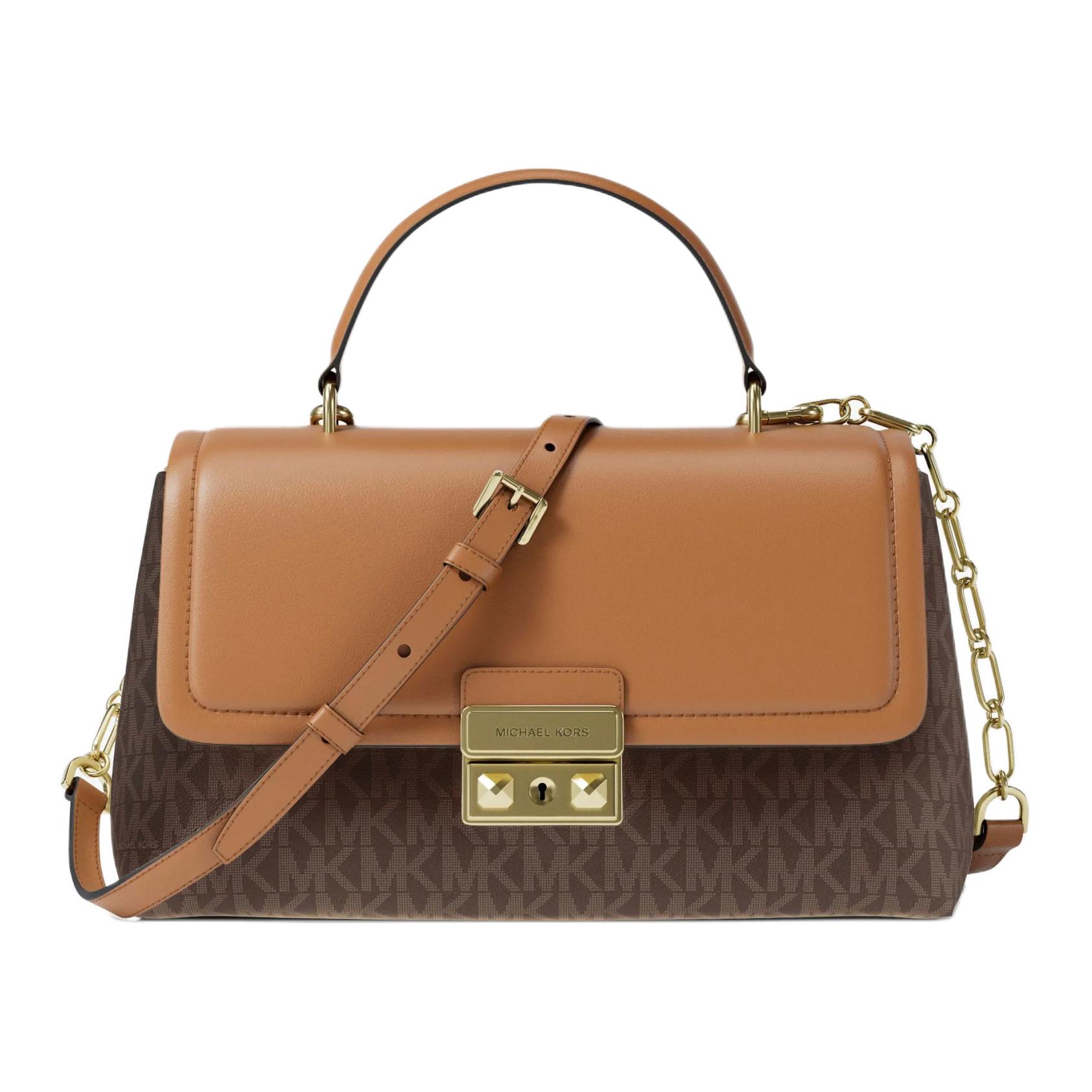 

MICHAEL KORS Сумка через плечо из искусственной кожи среднего размера для женщин тёмно-коричневого цвета