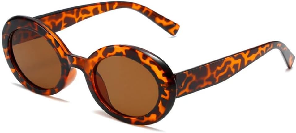 

Женские солнцезащитные очки овальной формы, светло-чайные оттенки, защита от УФ-излучения UV400, мужские градиентные, для занятий спортом на открытом воздухе, бега и путешествий UYPTK, Leopard Tea