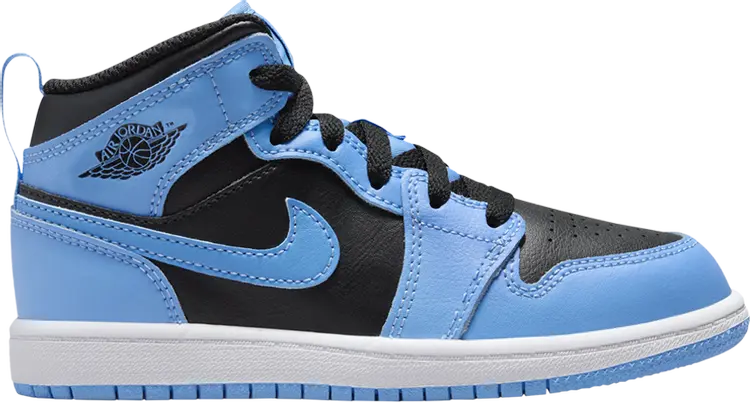 

Кроссовки Air Jordan 1 Mid PS 'University Blue Black', синий