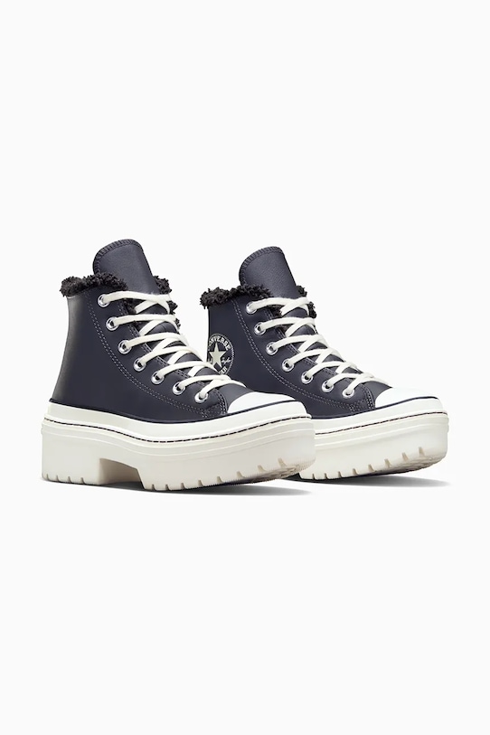 Кожаные кеды Chuck Taylor All Star Lugged Heel Converse, серый — фото 2