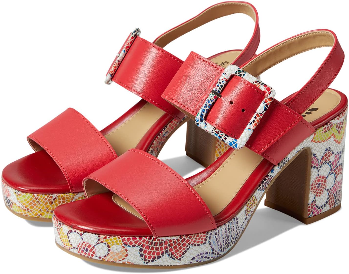 

Босоножки Azucar Spring Step, цвет Red Multi Leather