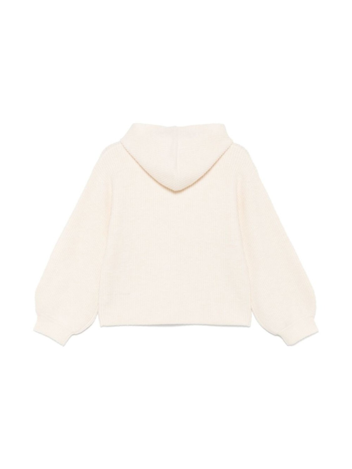 

Толстовка с капюшоном из толстой вязки MSGM Kids, нейтральный цвет