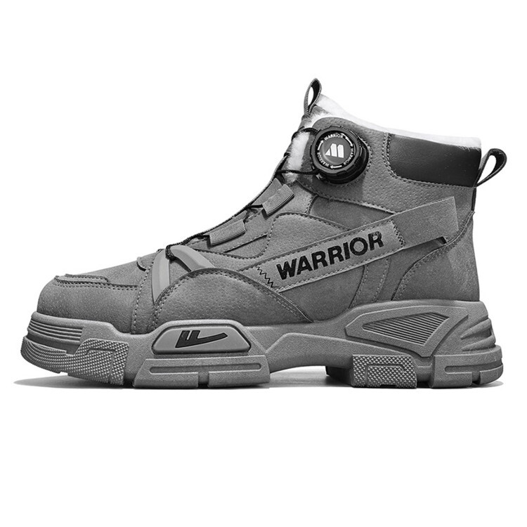 Зимние ботинки унисекс серые Warrior
