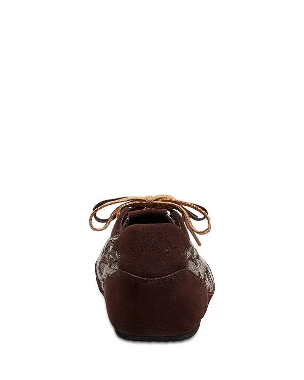 Кроссовки без жесткой конструкции из жаккарда Coach, Maple/Oak — фото 3