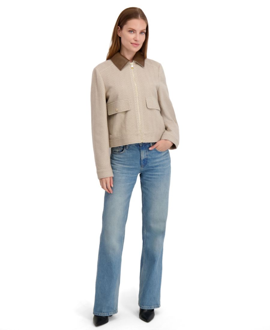 

Женское пуховое пальто с поясом Laundry by Shelli Segal, Beige