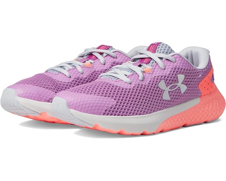 

Кроссовки Under Armour Charged Rogue 3 Irid, цвет Jellyfish/Blitz Red/Iridescent