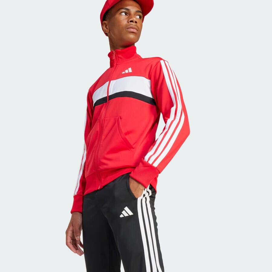 Спортивный костюм ADIDAS SPORTSWEAR Tracksuit Seasonal Essentials Tiberio, черный — фото 4