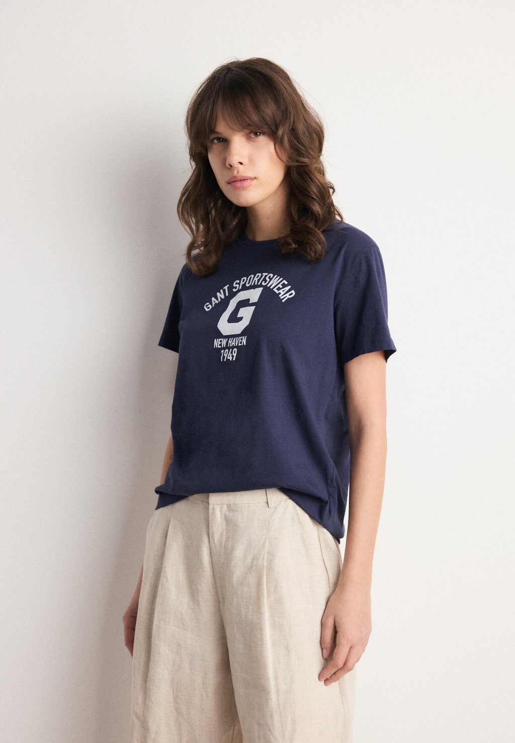 

Футболка с принтом LOGO GANT, цвет evening blue