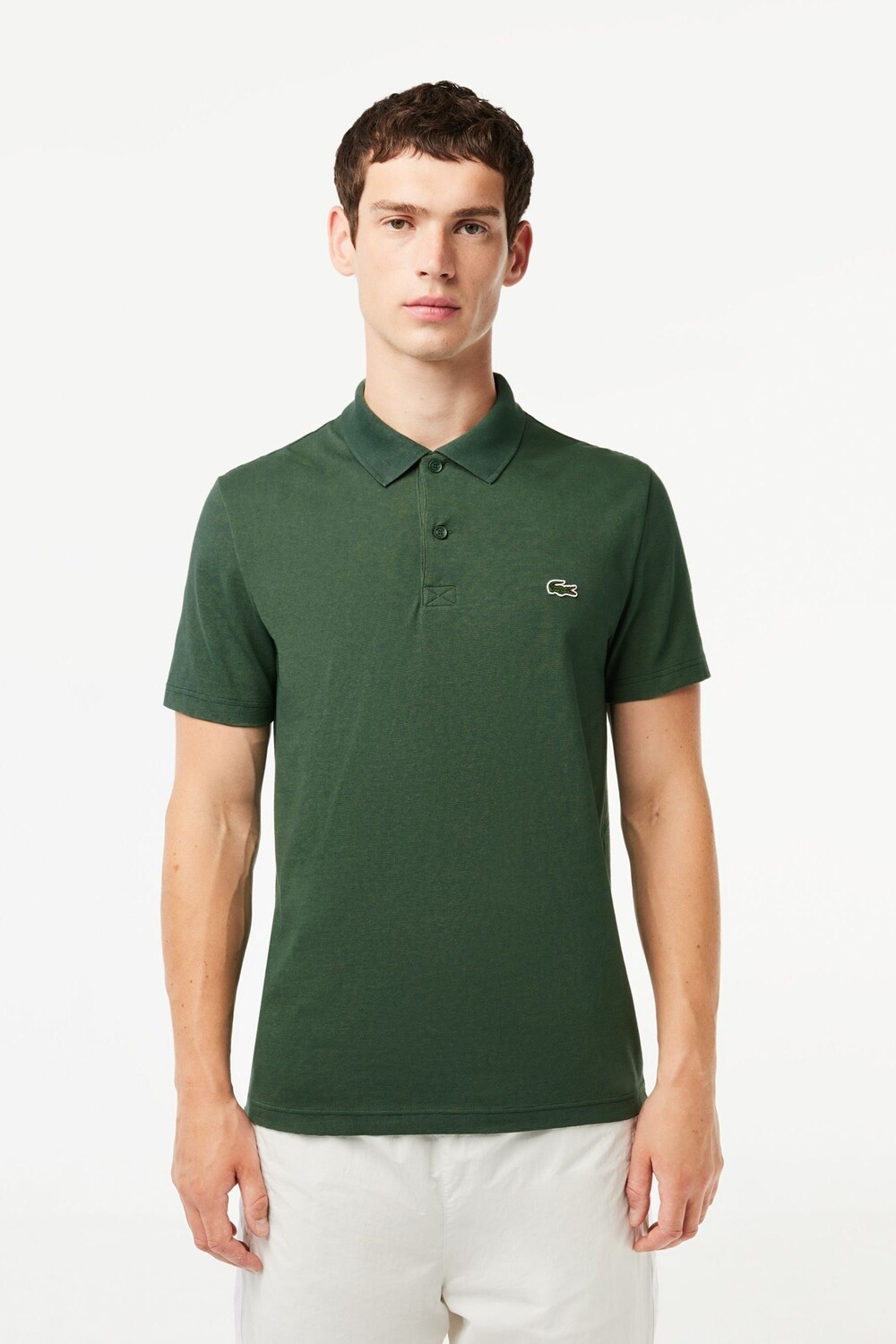 

Классическая рубашка-поло из эластичного хлопка Lacoste, зеленый