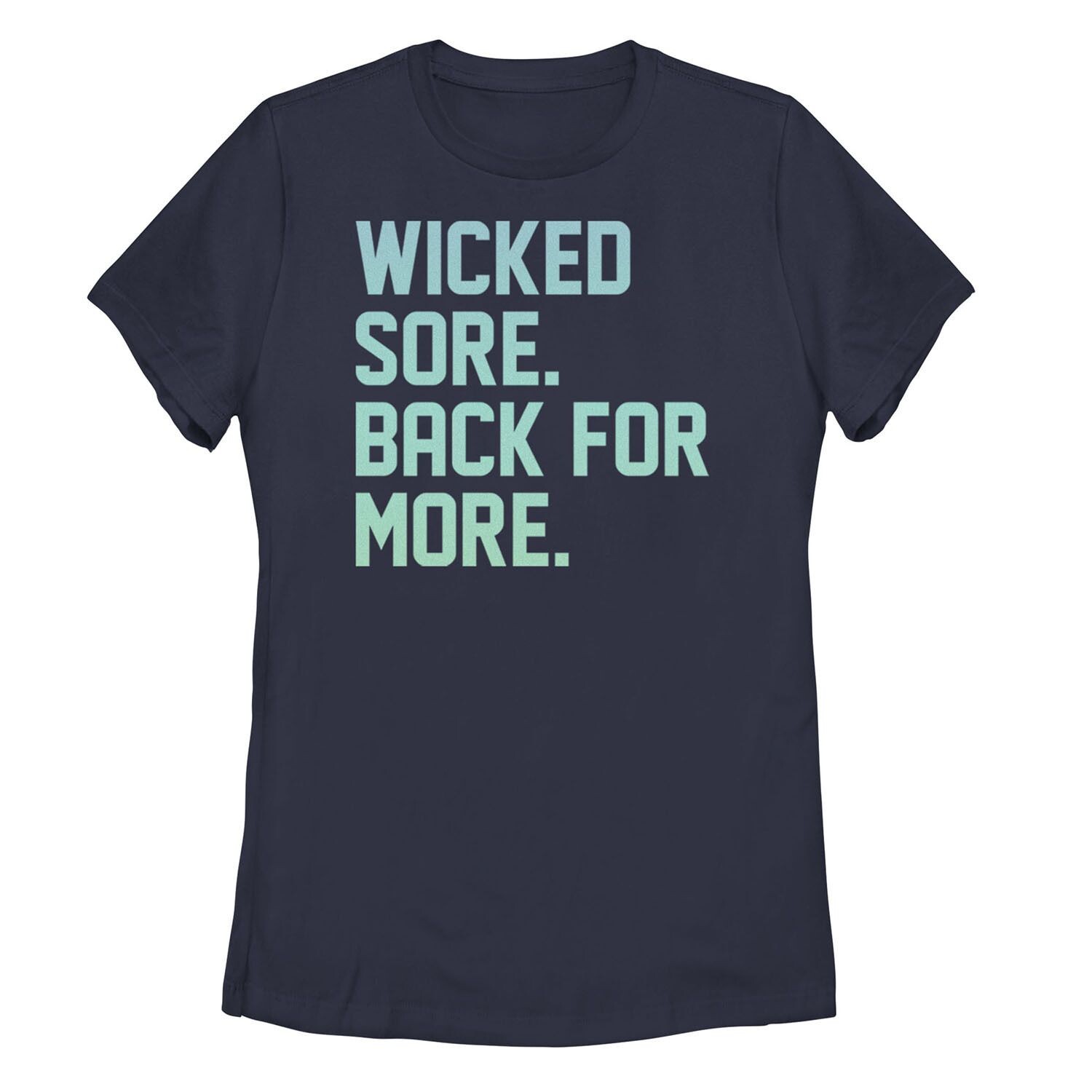 

Футболка с градиентом цвета воды для юниоров Wicked Sore Back For More Aqua Gradient, темно-синий