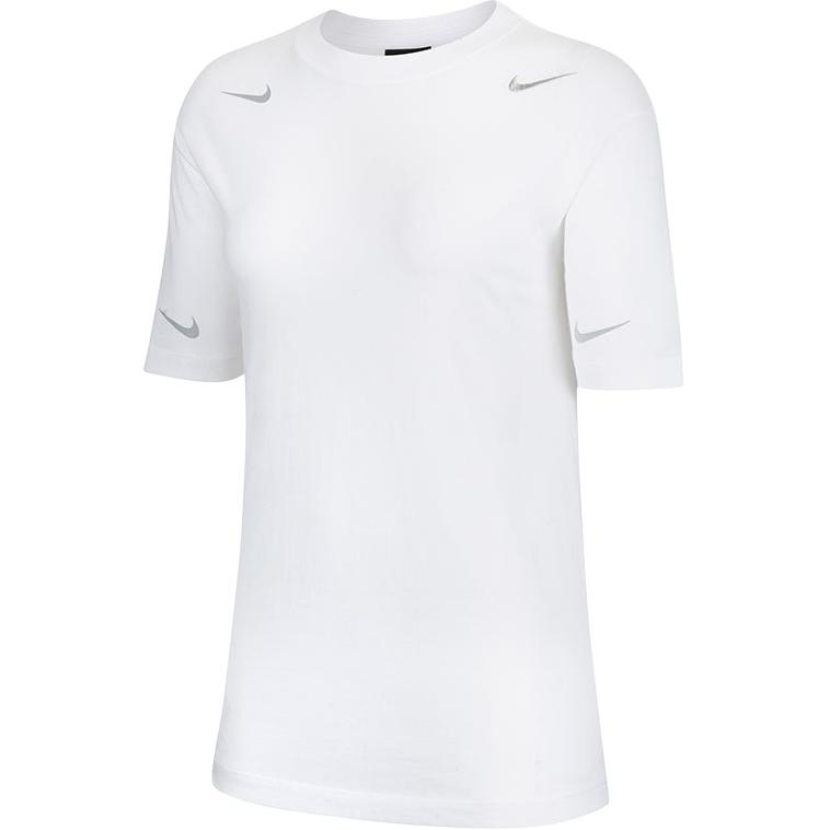 

Nike Футболка с рукавом дроп-шоулд женская белая, Белый, Nike Футболка с рукавом дроп-шоулд женская белая