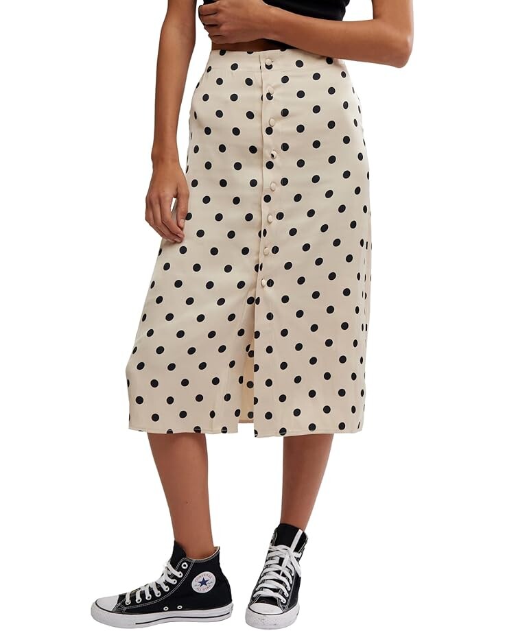 

Юбка Free People Analise Printed Midi Skirt, цвет Cream Combo