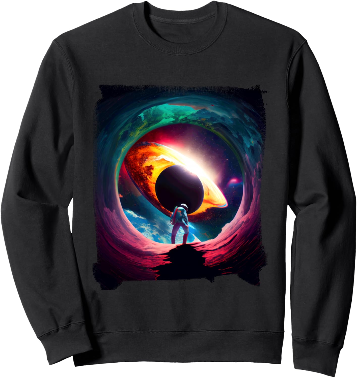 

Яркая толстовка с изображением астронавта и черной дыры Cosmic Adventures Space Exploration Journey, Черный, Яркая толстовка с изображением астронавта и черной дыры Cosmic Adventures Space Exploration Journey