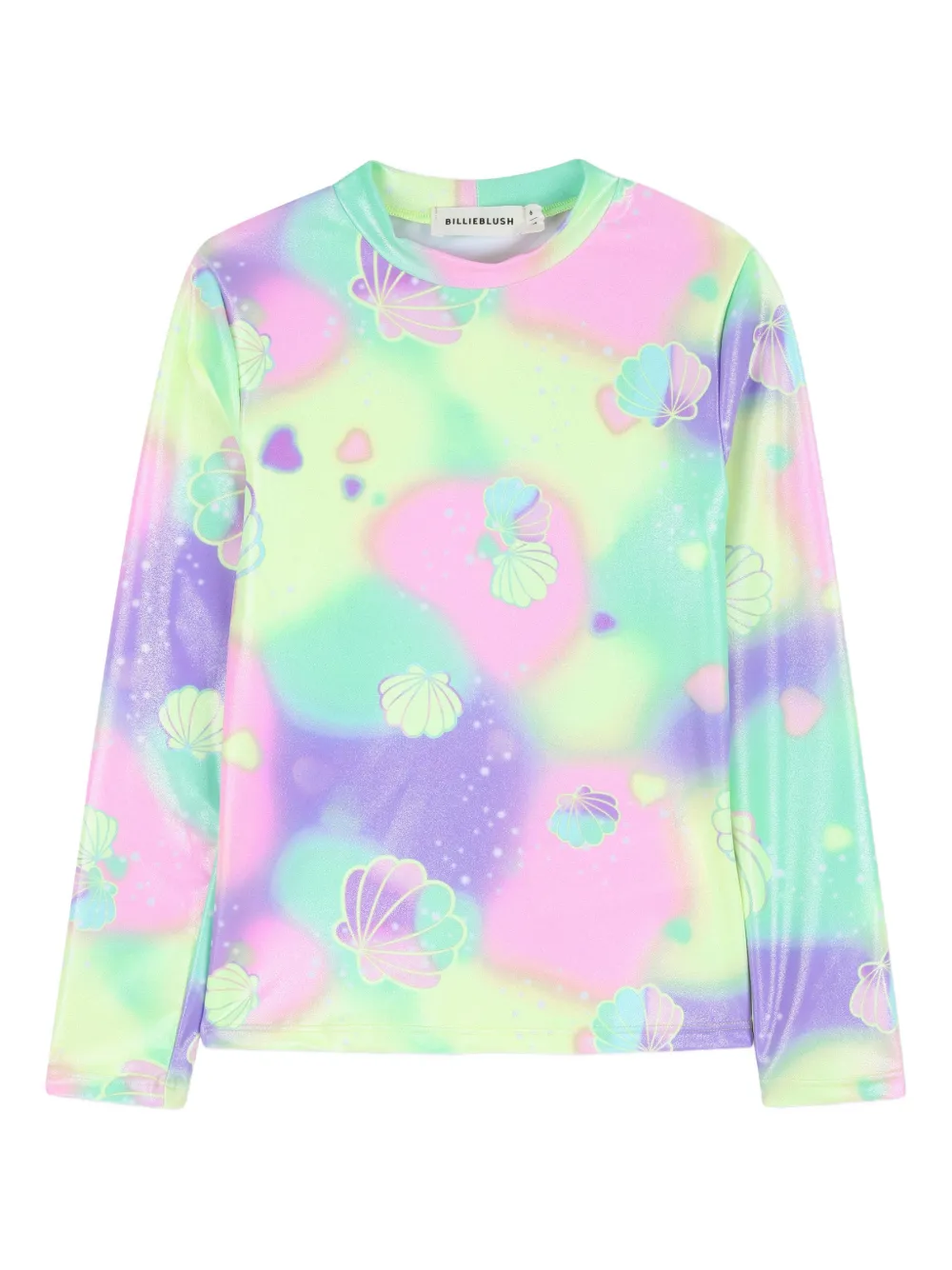 

Футболка с принтом ракушки Billieblush, розовый