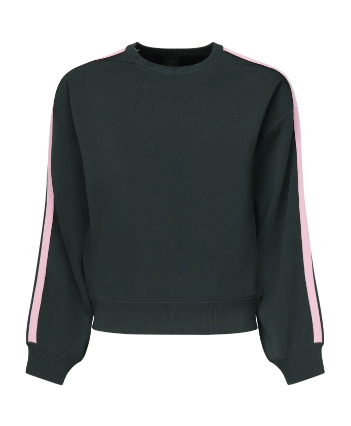 

Зеленый свитер с бабочками и ребристыми манжетами. Pinko, зеленый