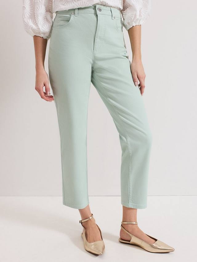 

Укороченные прямые джинсы линдси Phase Eight, цвет Pale Green