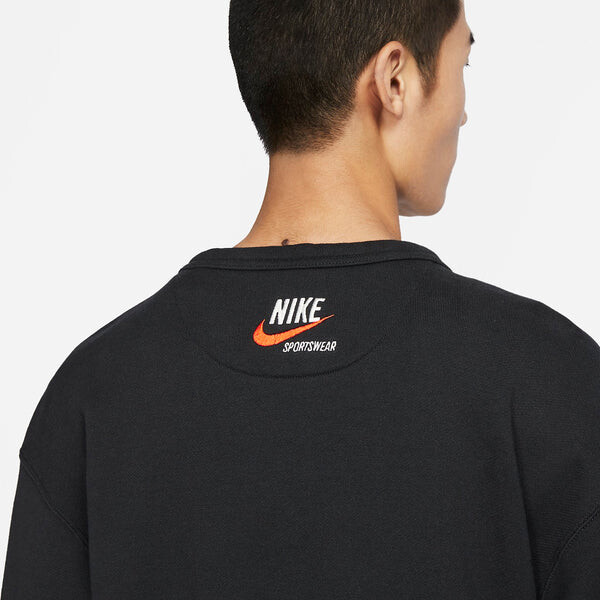 Толстовка Nike Sportswear Trend Fleece Crew Top 'Black', черный — фото 3